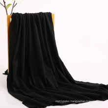 Black 36M/M heavyweight 100 mulbery peace ahimsa silk fabric manufactrur